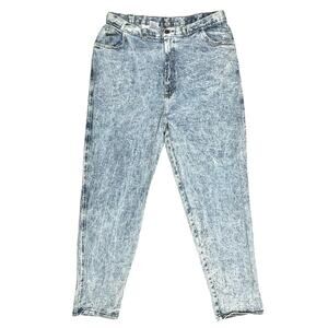 CAP FERRAT Vintage 80s Acid Wash High-Rise Stretch Jeans Size 34